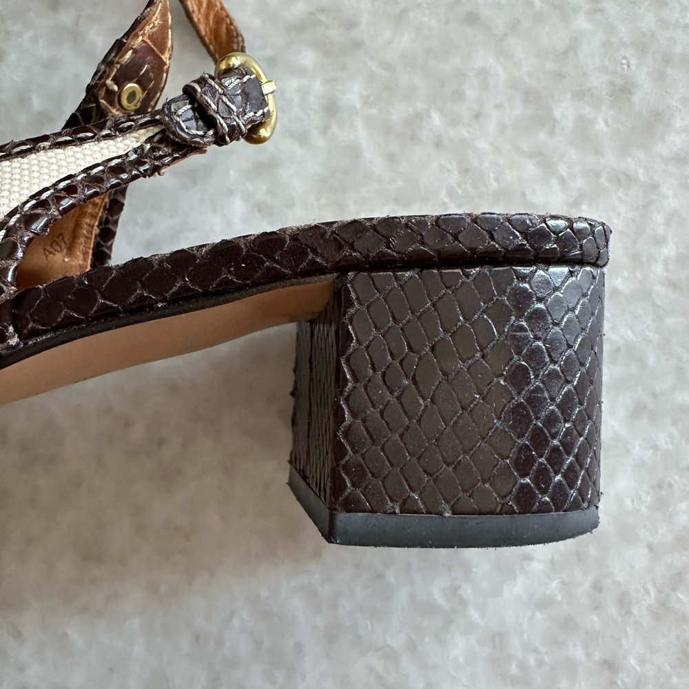 Coach size 9 made in Italy woman shoes - Picture 3 of 7